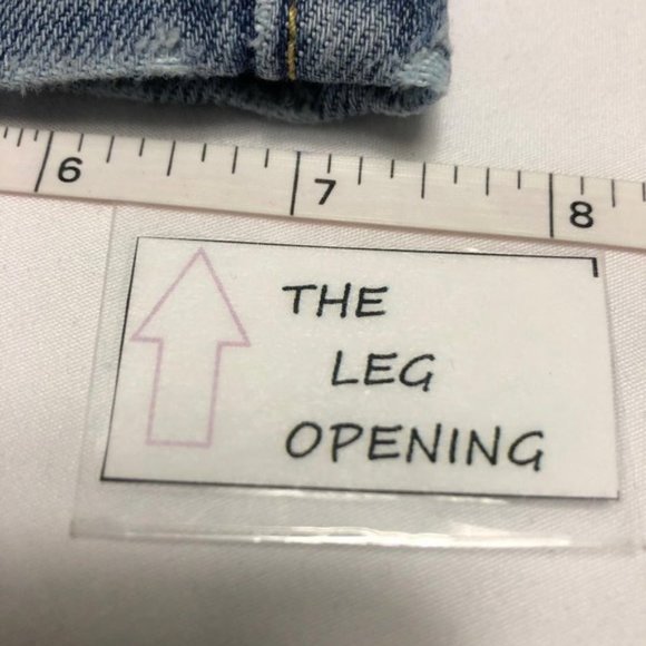 Fossil Classic Distressed Blue Jean Denim Capris - Picture 8 of 11